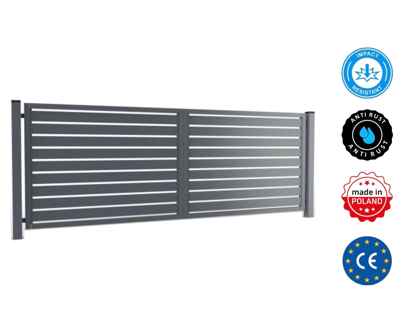 BRAMA UCHYLNA PALISADOWA